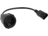 Описание и цена на VCom Cable Power Ext IEC 320 C14 / SCHUKO F 0.2m 16A Black