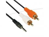 Описание и цена на VCom Аудио Кабел 3.5mm Stereo M / 2x RCA M CV212-10m