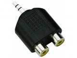 Описание и цена на VCom Adapter 3.5mm Stereo M / 2x RCA F - CA501