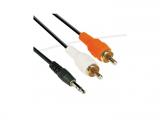 Описание и цена на VCom Аудио Кабел 3.5mm Stereo M / 2x RCA M CV212-1.5m