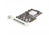 Описание и цена на StarTech 4-Port USB PCIe Card - 10Gbps USB 3.1/3.2 Gen 2 Type-A PCI Express Expansion Card with 2 Controllers