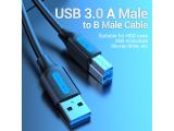 Vention Cable USB 3.0 AM / BM - 1.5M Black - COOBG снимка №2