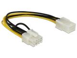Описание и цена на DeLock Power Cable PCI Express 6 pin female > PCI Express 8 pin male 20 cm