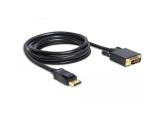 Описание и цена на DeLock DisplayPort 1.2 to DVI-D Cable 2m, DELOCK-82591