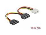 DeLock Sata to MOLEX + Sata cable 16.5cm кабели захранващи Molex / SATA Цена и описание.