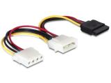 Описание и цена на DeLock Molex to Sata + Molex Power splitter 16.5cm