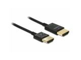 Описание и цена на DeLock Cable High Speed HDMI with Ethernet - HDMI-A male > HDMI-A male 3D 4K 3 m Active Slim High Quality
