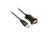 Описание и цена на ACT Кабел конвертор AC6000, USB-A M - VGA 9-pin мъжко, 1.5 м, Черен