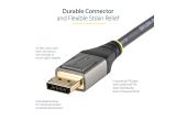 StarTech 3ft (1m) VESA Certified DisplayPort 1.4 Cable - 8K 60Hz HDR10 - Ultra HD 4K 120Hz Video - DP 1.4 Cable / Cord - For Monitors/Displays - DisplayPort to DisplayPort Cable - M/M снимка №4 StarTech 3ft (1m) VESA Certified DisplayPort 1.4 Cable - 8K 60Hz HDR10 - Ultra HD 4K 120Hz Video - DP 1.4 Cable / Cord - For Monitors/Displays - DisplayPort to DisplayPort Cable - M/M снимка №4