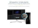 StarTech 3ft (1m) VESA Certified DisplayPort 1.4 Cable - 8K 60Hz HDR10 - Ultra HD 4K 120Hz Video - DP 1.4 Cable / Cord - For Monitors/Displays - DisplayPort to DisplayPort Cable - M/M снимка №5 StarTech 3ft (1m) VESA Certified DisplayPort 1.4 Cable - 8K 60Hz HDR10 - Ultra HD 4K 120Hz Video - DP 1.4 Cable / Cord - For Monitors/Displays - DisplayPort to DisplayPort Cable - M/M снимка №5