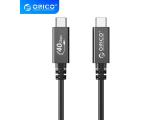  кабели: Orico Cable USB4.0 40Gbps M/M 0.5m Black PD100W - U4A05-BK