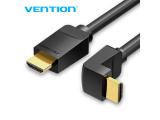  кабели: Vention Cable HDMI Right Angle 90 Degree v2.0 M / M 4K/60Hz Gold - 2M Black - AARBH