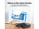 Vention HDMI 2.0 Switcher/Splitter 2-Port Bi-Direction - Silver Aluminium - AFUH0 снимка №2