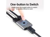 Vention HDMI 2.0 Switcher/Splitter 2-Port Bi-Direction - Silver Aluminium - AFUH0 снимка №3