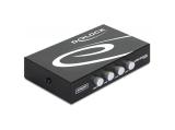 Описание и цена на DeLock Ръчен превключвател, 4 x USB 2.0 порта, Черен
