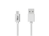  кабели: TELLUR USB-A to Micro-USB Cable, 1 m, Silver, TLL155131
