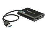Описание и цена на StarTech USB 3.0 to Dual DisplayPort Adapter 4K 60Hz