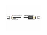 DeLock Cable High Speed HDMI with Ethernet - HDMI-A male > HDMI-A male 3D 4K 0.25 m Slim High Quality снимка №2
