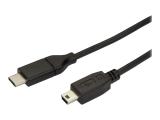  кабели: StarTech USB-C to Mini USB-B Cable, USB 2.0, Black, 2m