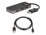 StarTech 3 Port DisplayPort 1.4 MST Hub  Splitter - 3 x 4K снимка №2