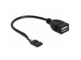 Описание и цена на DeLock Cable USB Pin header female > USB 2.0 type-A female 20 cm