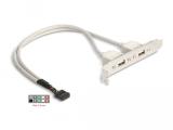 DeLock Slot bracket 2 x USB 2.0 type A female external снимка №2