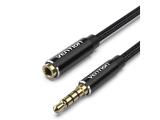 Описание и цена на Vention Cotton Braided 3.5mm jack Extension Cable 1.5m F/M, BHCBG