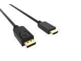  кабели: VCom DisplayPort (M) to HDMI (M) Cable 4K 1.8 m, CG609-1.8m