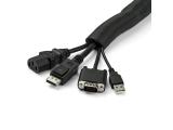 StarTech 15&rsquo; (4.6m) Cable Management Sleeve - Flexible Coiled Cable Wrap снимка №3