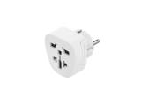 HAMA Travel Адаптер Type E и F, 3-Pin, Универсален, World to Europe, бял снимка №3