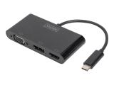 Описание и цена на Digitus USB-C 3in1 Triple Monitor Adapter, DA-70859