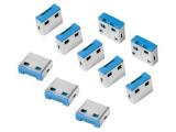 Описание и цена на LogiLink USB-A Portblockers, 10 pcs, Blue