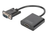 Описание и цена на Digitus HDMI to VGA Video Adapter 15cm, DA-70473