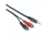 Описание и цена на HAMA 3.5mm jack to 2x RCA Audio Cable 2m, HAMA-205106