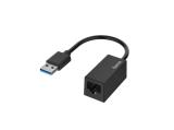 Описание и цена на HAMA Мрежов адаптер USB-A мъжко - RJ-45 женско, Gigabit, Черен