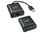 Описание и цена на Lindy 60m 4 Port USB 2.0 Cat 6 Extender