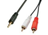 Описание и цена на Lindy 2x RCA to 3.5mm jack Audio Cable 3m