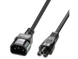 Описание и цена на Lindy C5 to C14 Mains Cable 1m, lead free