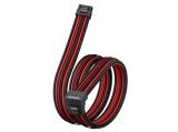 1stPlayer Custom Sleeved PCIe 5.0 Modding Cable, Black/Red снимка №2