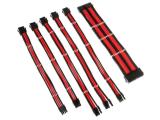 Описание и цена на Kolink Core Adept Braided Cable Extension Kit, Black/Red