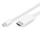 Описание и цена на Digitus Mini DisplayPort to HDMI Video cable 2m, AK-340304-020-W