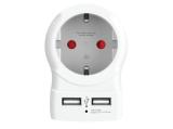 Описание и цена на SKROSS EU Socket Extender, 2x USB