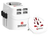 SKROSS PRO Light 4 x USB-A Adapter, 1.302471, World, Бял снимка №2