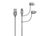 Описание и цена на SKROSS 3 in 1 USB-A to USB-C/Lightning/Micro USB Cable 0.3m
