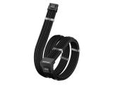 1stPlayer Custom Sleeved PCIe 5.0 12VHPWR M/M Modding Cable, Black снимка №2 1stPlayer Custom Sleeved PCIe 5.0 12VHPWR M/M Modding Cable, Black снимка №2