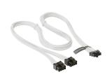  кабели: SEASONIC 16 Pin PCI-e 5.0 Sleeved Modular Cable, White