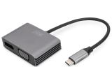 Описание и цена на Digitus USB-C to DisplayPort + VGA Graphics Adapter DA-70827