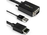 Описание и цена на StarTech VGA to HDMI Converter Cable 2m VGA2HDMM2M
