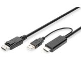Описание и цена на Digitus HDMI to DisplayPort Adapter Cable 2m AK-330111-020-S