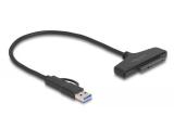 Описание и цена на DeLock USB-C / USB-A to SATA III Converter 61042